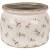 Clayre & Eef 6CE1670L Blumentopf für Innen Beige Ø 20x15 cm