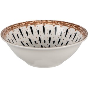 Supă de ceramică Clayre & Eef alb-negru 15x5 cm