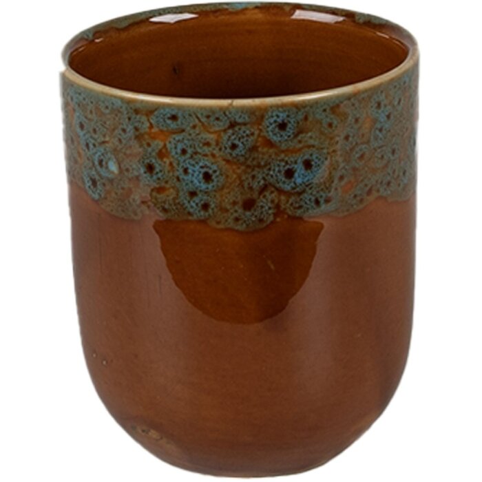 Ceașcă ceramică maro Clayre & Eef, 150 ml, Ø 7x8 cm