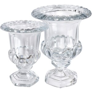 Clayre & Eef 6GL4415 Vase Glas Transparent Durchmesser 15x20 cm