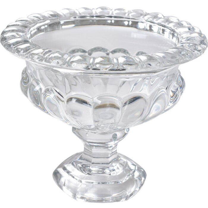 Clayre & Eef 6GL4416 Schale Glas Transparent 19x15 cm