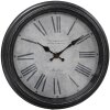 Clock de perete Clayre & Eef 6KL0804, negru gri, Ø25x4cm, cu baterie AA