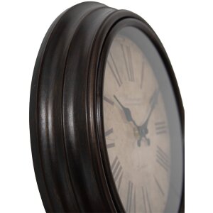 Clayre & Eef 6KL0808 Wanduhr Braun Ø 29x5 cm...