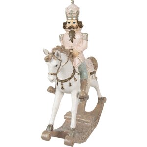 Păstrăvălău decorativ alb roz Clayre & Eef 6PR3911