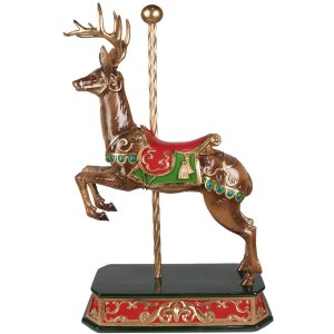 Clayre & Eef 6PR3922 Deko Hirsch Braun Grün...