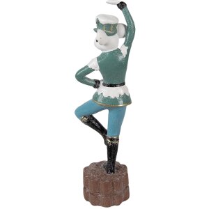 Clayre & Eef 6PR3961 Deko Maus Blau 8x7x26 cm