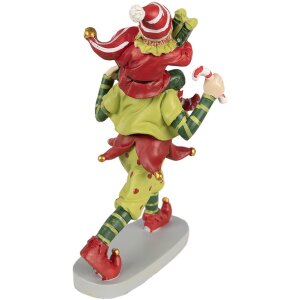 Figură de elf roșu Clayre & Eef, stil landhaus, 12x9x19 cm