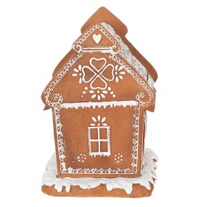 Casa decorativă cu LED maro Clayre & Eef 15x12x17 cm