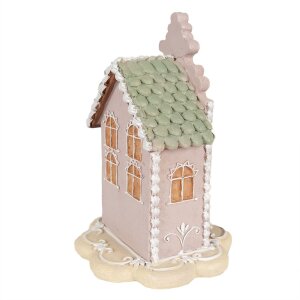 Clayre & Eef 6PR3976 Dekoration Haus Rosa 13x13x20 cm Polyresin