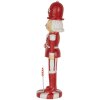 Născoc decorativ Clayre & Eef, roșu și alb, 7x7x23 cm