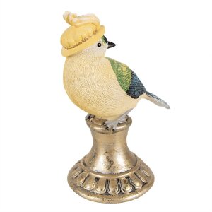 Clayre & Eef 6PR3992 Deko Vogel Blau 8x13x17 cm