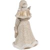 Clayre & Eef 6PR4963 Weihnachtsmann Standfigur Gold Weiß 8x8x15 cm