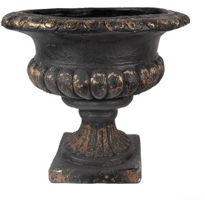 Clayre & Eef 6Y5458 Blumentopf Schwarz Ø 52x47 cm