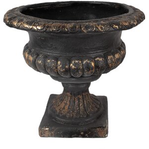 Clayre & Eef 6Y5458 Blumentopf Schwarz Ø 52x47 cm