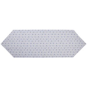 Clayre & Eef BRB65 Tischläufer Beige Blau 50x160 cm