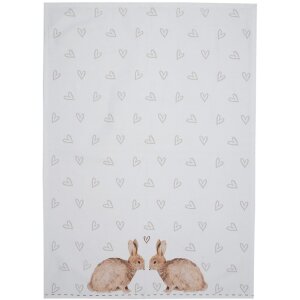 Clayre & Eef BSLC42-1 Geschirrtuch Beige Braun 50x70 cm