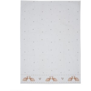 Clayre & Eef BSLC42-2 Geschirrtuch Beige Braun 50x70 cm