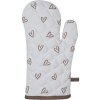 Clayre & Eef BSLC44 Ofenhandschuh Beige Braun 18x30 cm