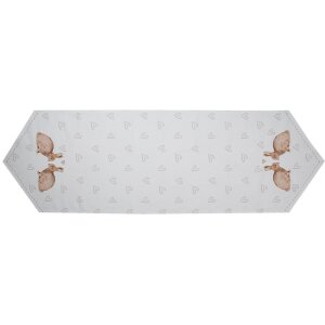 Clayre & Eef BSLC65 Tischläufer Beige Braun 50x160 cm