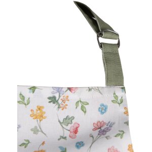 Clayre & Eef CFL41 Kochschürze Weiß Grün 70x85 cm