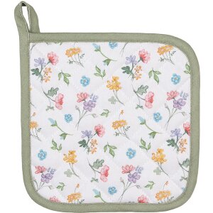 Clayre & Eef CFL45 Topflappen Weiß Grün...