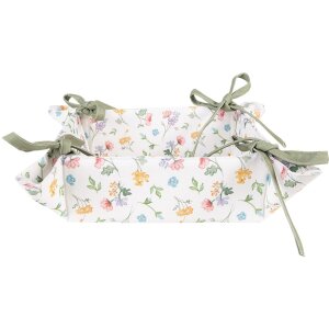 Clayre & Eef CFL47 Brotkorb Mehrfarbig 35x35x8 cm