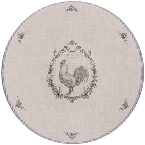 Clayre & Eef DFR85 Unterteller Beige Grau 33x1 cm