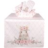 Mănuși de bucătărie roz Clayre & Eef, 18x30 cm, 100% bumbac, design romantic cu iepure