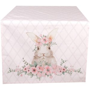 Clayre & Eef FEB64-1 Tischläufer Rosa 50x140 cm