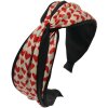 Juleeze JZHB0122R Haarband Damen Rot Weiß