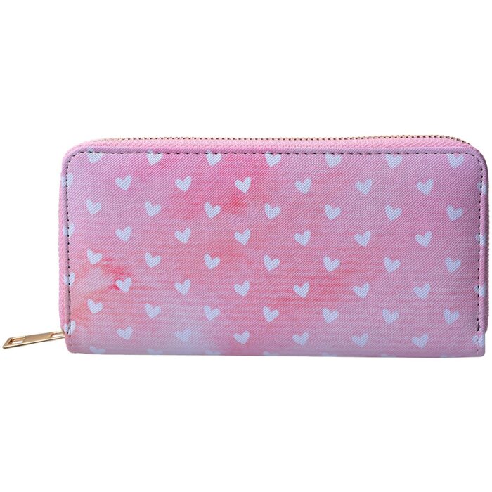 Juleeze JZPU0010-03 Portemonnaie Rosa Weiß 10x19 cm