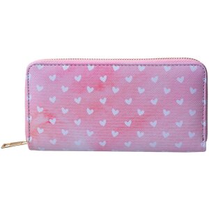 Juleeze JZPU0010-03 Portemonnaie Rosa Weiß 10x19 cm