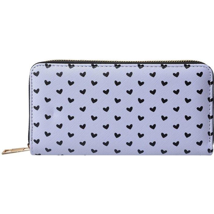 Juleeze JZPULBS-03 Portemonnaie Weiß Schwarz 10x19 cm