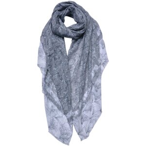 Juleeze JZSC0685G Schal Damen Muster Grau 85x180 cm