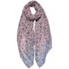 Scărfă femeie cu model roz Juleeze JZSC0685P 85x180 cm