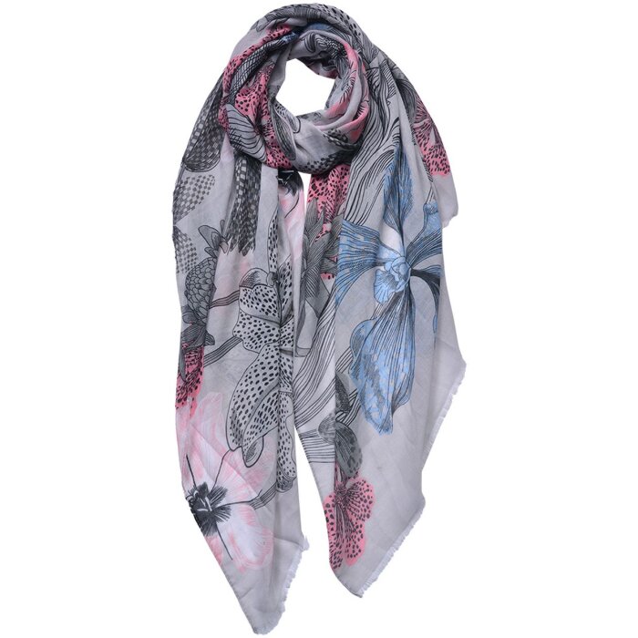 Scărfă dama Juleeze JZSC0687BE, model bej roz, 85x180 cm