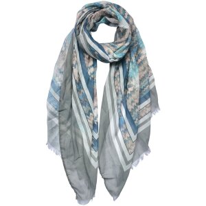 Juleeze JZSC0695 Schal Damen Muster Braun 70x180 cm