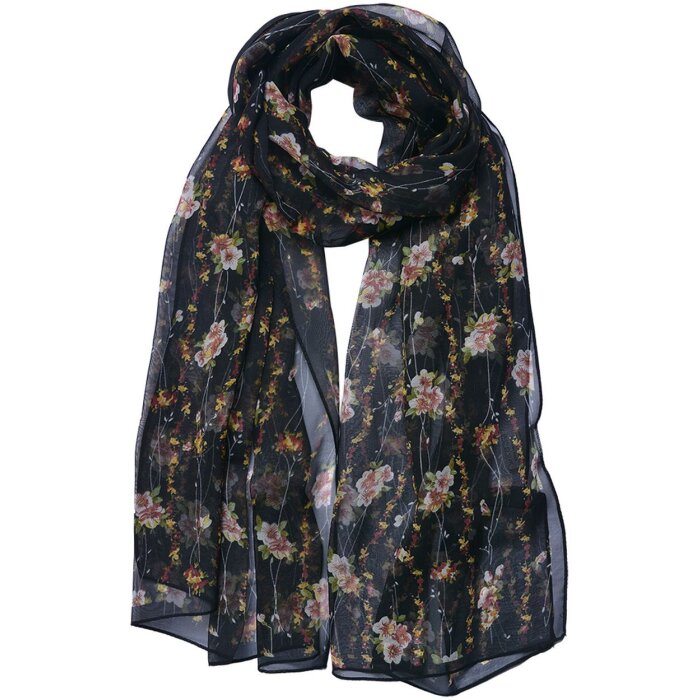 Scăriu femeie Juleeze cu model negru 50x160 cm