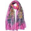 Scarfă femei Juleeze JZSC0724P, model floral roz, 50x160 cm