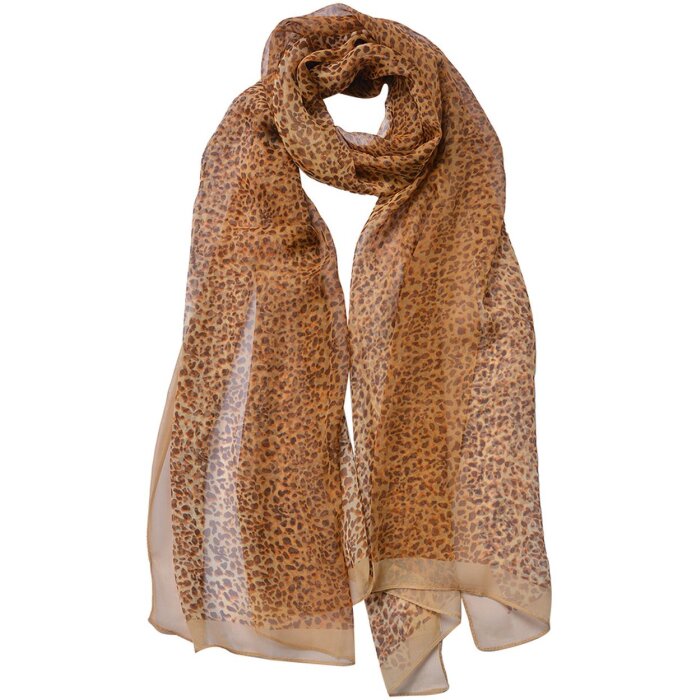 Juleeze JZSC0726BE Schal Damen Muster Beige 50x160 cm