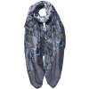 Scălă pentru femei Juleeze JZSC0754G, gri, cu imprimeu, 90x180 cm