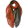 Scarfă Juleeze JZSC0757, model modern, verde și maro, 90x180 cm