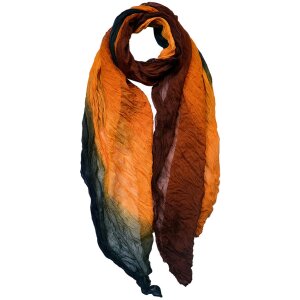 Juleeze JZSC0760 Schal Damen Muster Grün Braun Gelb...