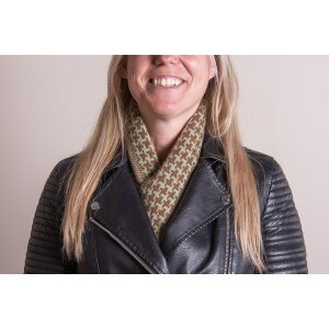 Juleeze JZSC0767GR Schal Damen Muster Grün 15x85 cm