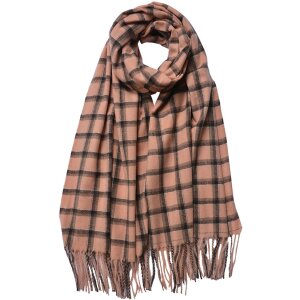 Juleeze JZSC0770P Schal Damen Muster Beige 70x180 cm