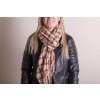 Juleeze JZSC0770P Schal Damen Muster Beige 70x180 cm