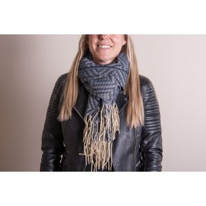 Juleeze JZSC0792BL Schal Damen Blau 65x180 cm