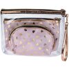 Set de 3 pungi cosmetice roz Juleeze, dimensiuni 23x17 - 20x13 - 18x12 cm