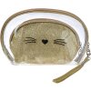 Set de geți cosmetice Juleeze JZSET0002GO, aurie, 2 buc, 24x15 și 19x12 cm