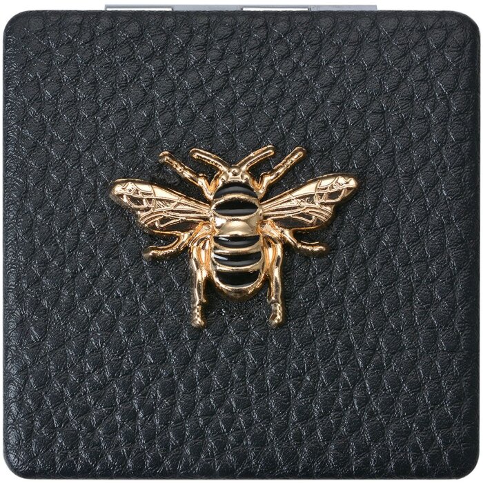 Juleeze JZSP0007Z Handspiegel Schwarz 6x6 cm